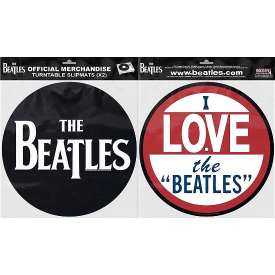 I Love the Beatles - Slipmats - The Beatles - Fanituote - ROCK OFF - 5055339788872 - maanantai 9. heinäkuuta 2018