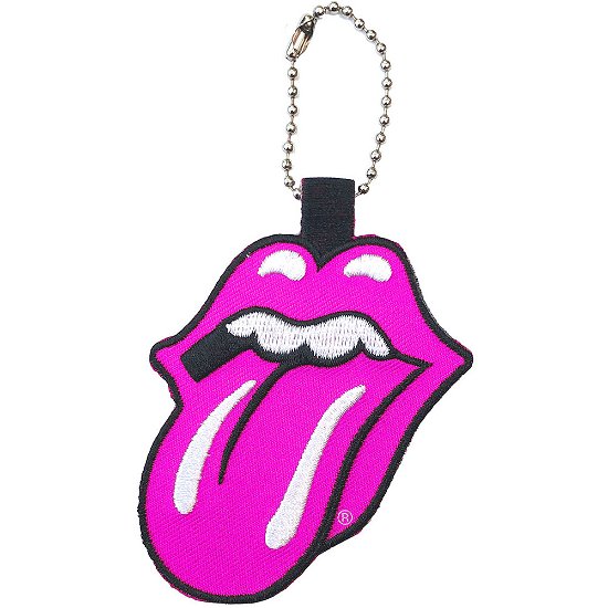 The Rolling Stones Keychain: Classic Tongue (Patch) - The Rolling Stones - Merchandise -  - 5056170694872 - 