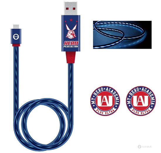 Cover for My Hero Academia · My Hero Academia Plus Ultra Led Usb C Cable &amp; Thumb Grips (MERCH)
