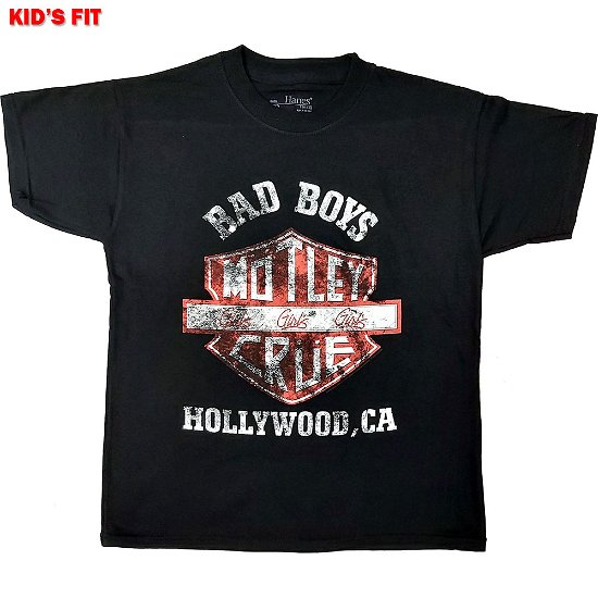 Cover for Mötley Crüe · Motley Crue Kids T-Shirt: BBOH (11-12 Years) (T-shirt) [size 11-12yrs] [Black - Kids edition]