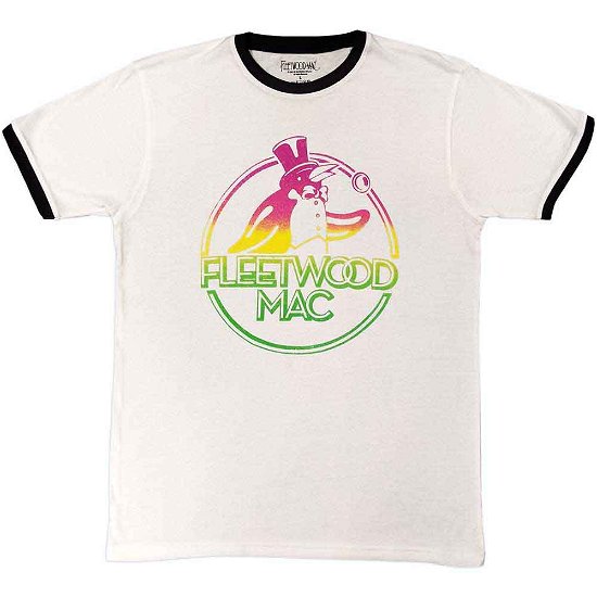 Fleetwood Mac Unisex Ringer T-Shirt: Penguin - Fleetwood Mac - Koopwaar -  - 5056561070872 - 