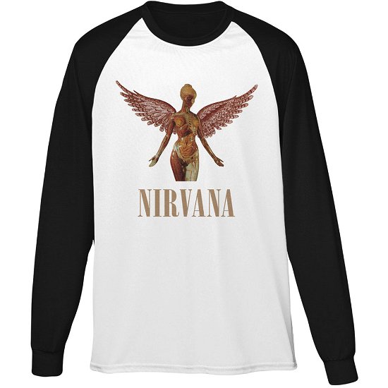 Nirvana Unisex Raglan T-Shirt: Triangle in Utero - Nirvana - Marchandise -  - 5060357845872 - 