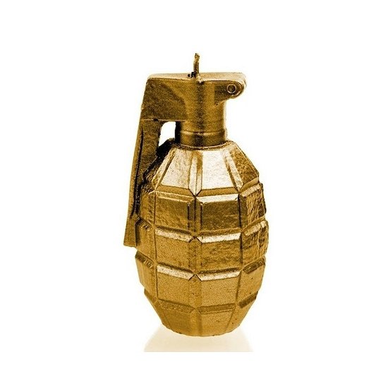 Grenade Large - Gold (Candle) - Candles - Produtos - PHD - 5902815469872 - 28 de maio de 2018