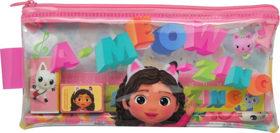 Filled Transparent Pencil Case - Gabbys Dollhouse (033708155) - Kids Licensing - Fanituote -  - 8435507876872 - 