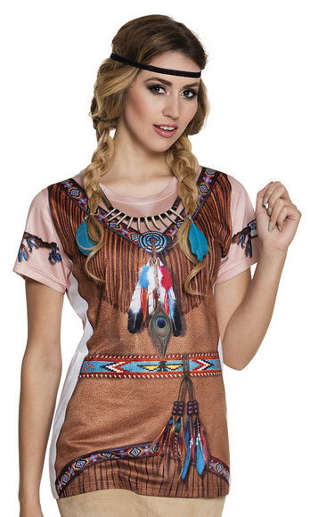 Fotorealistisches Shirt - Indian Squaw - Groesse L - Boland - Gra planszowa - Boland - 8712026841872 - 