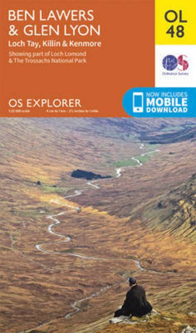 Cover for Ordnance Survey · Ben Lawers &amp; Glen Lyon, Loch Tay, Killin &amp; Kenmore - OS Explorer Map (Map) [May 2015 edition] (2015)