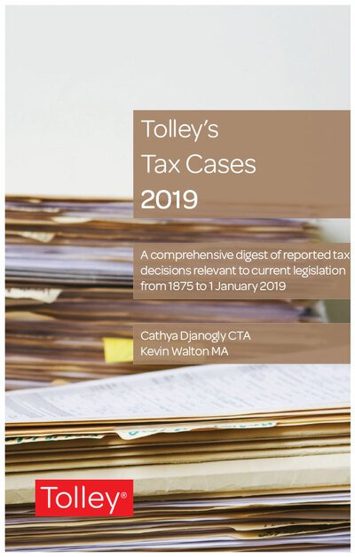 Cover for Cathya Djanogly · Tolley's Tax Cases 2019 (Paperback Book) (2019)