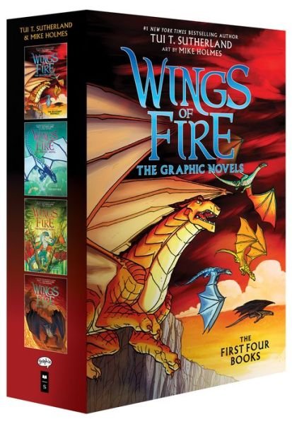 Wings of Fire Graphix Paperback Box Set (Books 1-4) - Wings of Fire - Tui T. Sutherland - Livros - Scholastic US - 9781338796872 - 2 de novembro de 2021