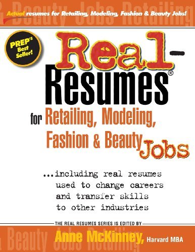 Cover for Anne Mckinney · Real-resumes for Retailing, Modeling, Fashion &amp; Beauty Jobs (Pocketbok) (2012)