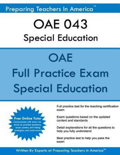 Cover for Preparing Teachers in America · Oae 043 Special Education (Paperback Book) (2016)