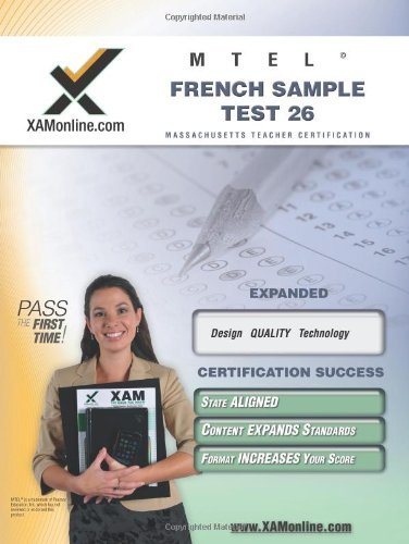 Cover for Sharon Wynne · Mtel French Sample Test 26 Teacher Certification Test Prep Study Guide (Xam Mtel) (Paperback Bog) (2006)