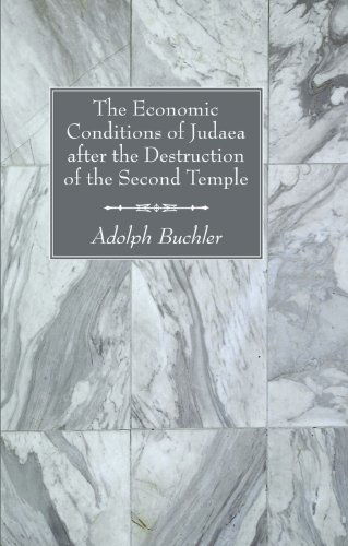 Cover for Adolph Buchler · The Economic Conditions of Judaea After the Destruction of the Second Temple (Paperback Book) (2009)