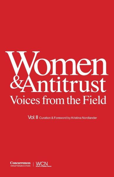 Cover for Kristina Nordlander · Women &amp; Antitrust (Paperback Book) (2020)