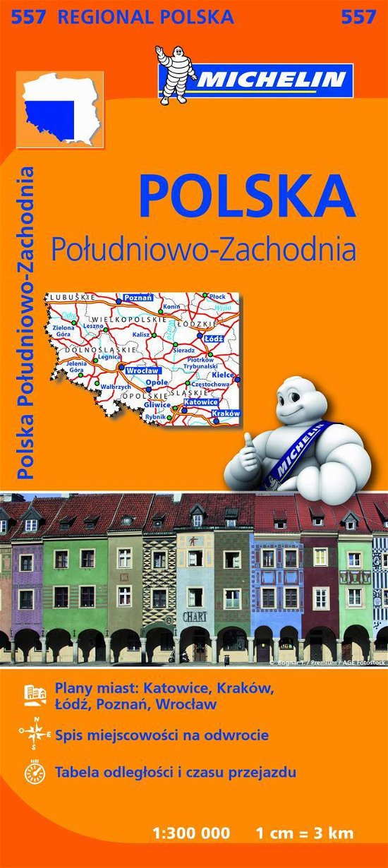 Michelin Regional Maps: Poland South West - Michelin - Kirjat - Michelin - 9782067183872 - keskiviikko 31. toukokuuta 2017