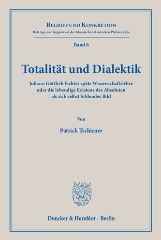 Cover for Tschirner · Totalität und Dialektik. (Book)