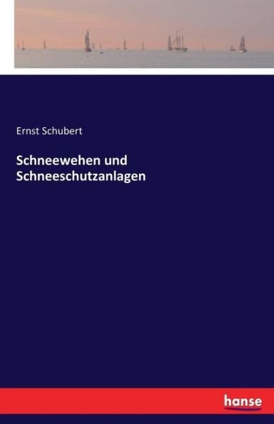 Cover for Schubert · Schneewehen und Schneeschutzan (Book) (2016)