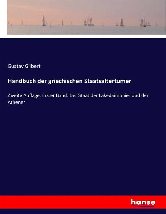 Cover for Gilbert · Handbuch der griechischen Staat (Book) (2017)