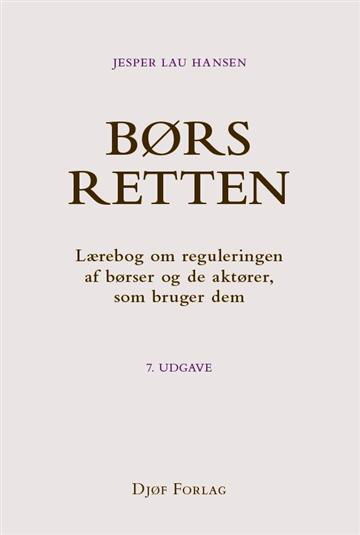 Cover for Jesper Lau Hansen · Børsretten (Hæftet bog) [7. udgave] (2023)