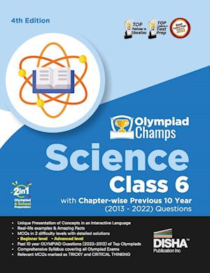 Cover for Disha Experts · Olympiad Champs Science Class 6 with Chapter-Wise Previous 10 Year (2013 - 2022) Questions Complete Prep Guide with Theory, Pyqs, Past &amp; Practice Exercise (Taschenbuch) [4 Revised edition] (2023)