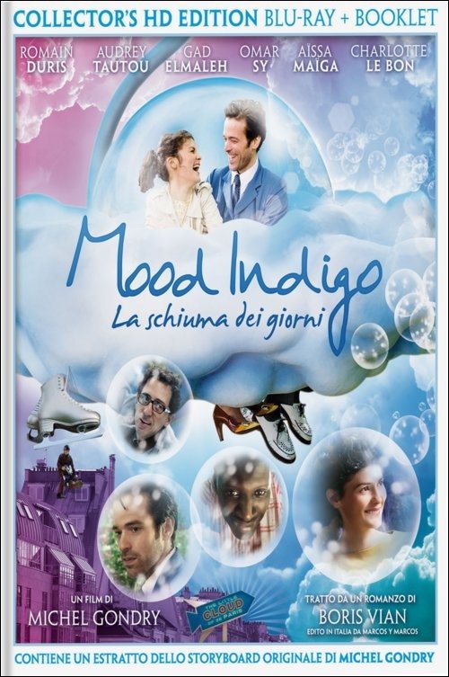 Cover for Romain Duris,gad Elmaleh,aissa Maiga,omar Sy,audrey Tautou · Mood Indigo - La Schiuma Dei Giorni (Blu-ray+libro) (Blu-ray) (2014)