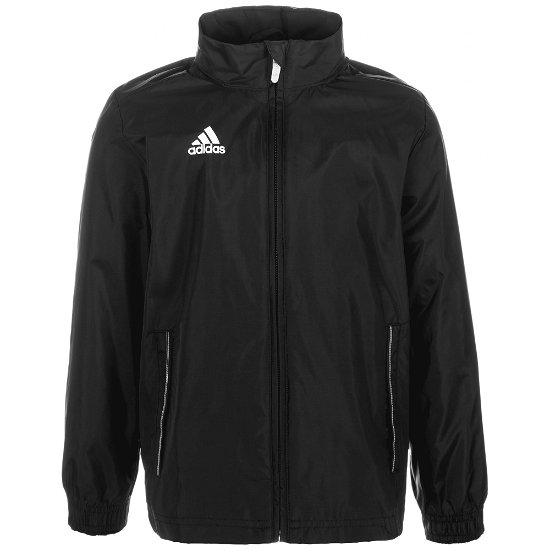 Cover for Adidas Core F Youth Rain Jacket 78 BlackWhite Sportswear (Klær)