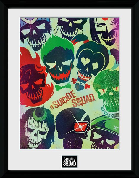 Cover for Dc Comics: Suicide Squad · Dc Comics: Suicide Squad - Skulls (Stampa In Cornice 30x40 Cm) (Leketøy)