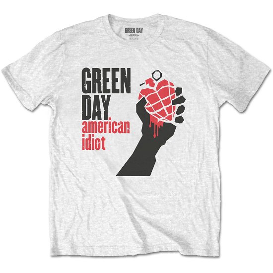 Green Day Unisex T-Shirt: American Idiot - Green Day - Mercancía -  - 5056561060873 - 