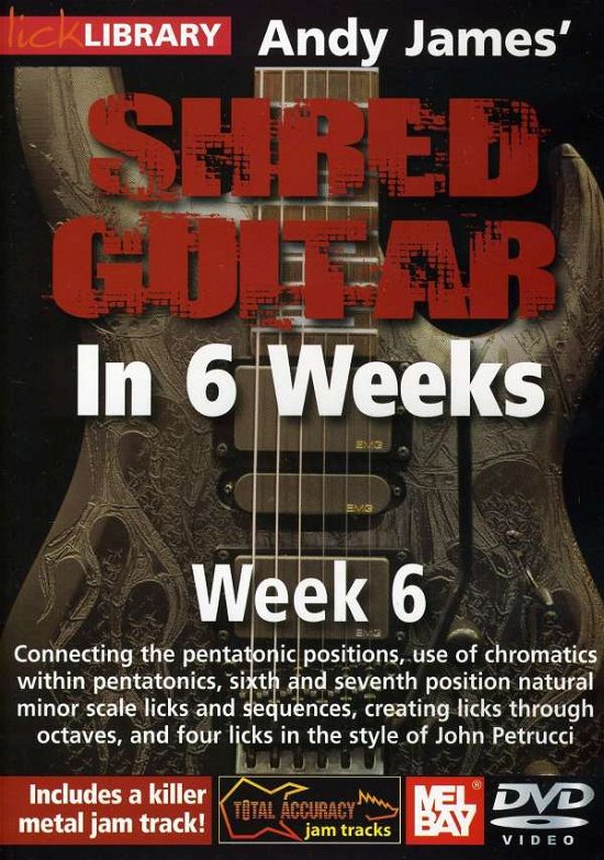 Cover for Andy James · Andy James Shred Guitar In 6 Weeks Week (DVD) (2012)