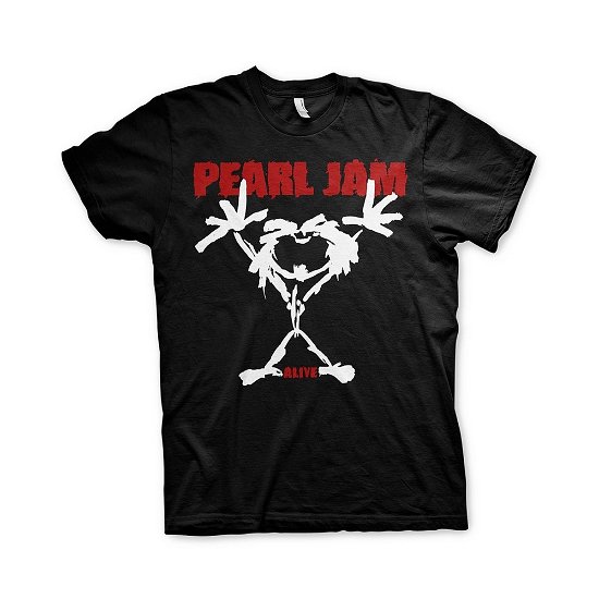Cover for Pearl Jam · Pearl Jam Unisex T-Shirt: Stickman (Back Print) (T-shirt) [size S] [Black - Unisex edition] (2018)