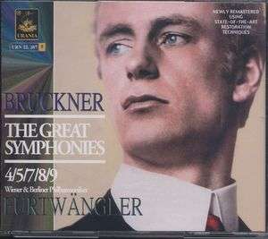 Symphonies No.4,5,7,8,9 - A. Bruckner - Muziek - URANIA - 8025726222873 - 25 januari 2006