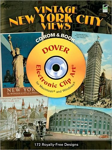 Cover for Carol Belanger Grafton · Vintage New York City Views - Dover Electronic Clip Art (Bog) [Green edition] (2010)