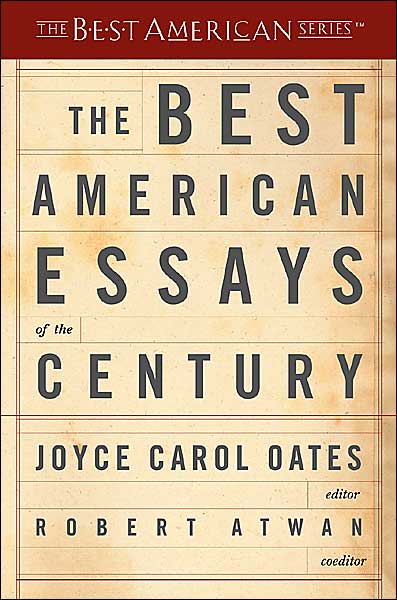 Cover for Joyce Carol Oates · The Best American Essays Of The Century - Best American (Paperback Book) (2001)