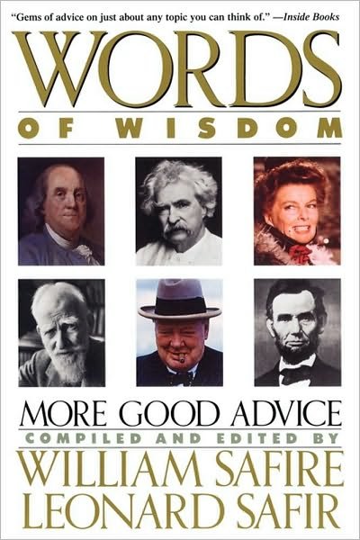 Cover for William Safire · Words of Wisdom (Pocketbok) [Reprint edition] (1990)