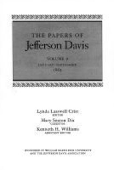 Cover for Jefferson Davis · The Papers of Jefferson Davis: January-September 1863 - The Papers of Jefferson Davis (Hardcover bog) [Revised edition] (1997)