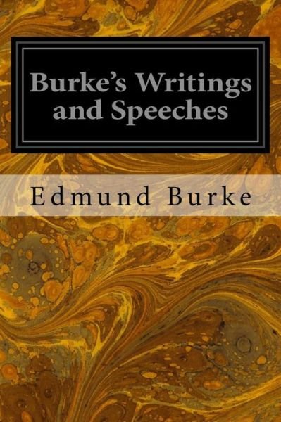 Cover for Edmund Burke · Burke's Writings and Speeches: Volume the First Advertisement (Pocketbok) (2014)