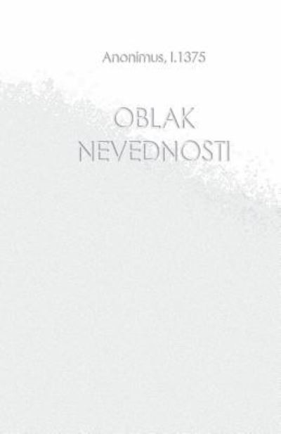 Cover for Anonimus L 1375 · Oblak Nevednosti (Paperback Book) (2016)