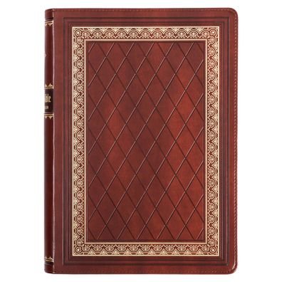 Cover for Christian Art Publishers · KJV Study Bible, Standard Print Faux Leather Flexcover w/Thumb Index, King James Version Holy Bible, Saddle Tan (Leather Book) (2022)