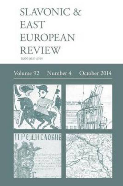 Cover for Rady, Martyn, Dr · Slavonic &amp; East European Review (92: 4) October 2014 (Paperback Bog) (2014)