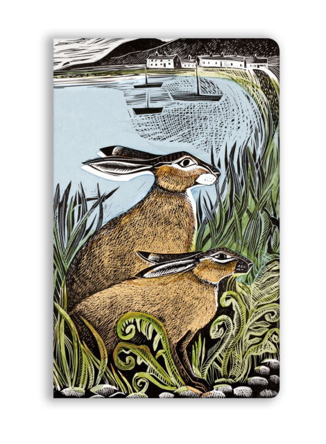 Angela Harding: Rathlin Hares (Soft Touch Journal) - Flame Tree Soft Touch Journals - - Books - Flame Tree Publishing - 9781835625873 - August 12, 2025