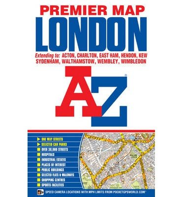 Cover for Geographers' A-Z Map Company · London Premier Map - A-Z Premier Street Maps (Map) [12 Revised edition] (2017)