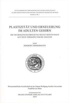 Cover for Zimmermann · Plastizität und Erneuerung i (Book) (2018)