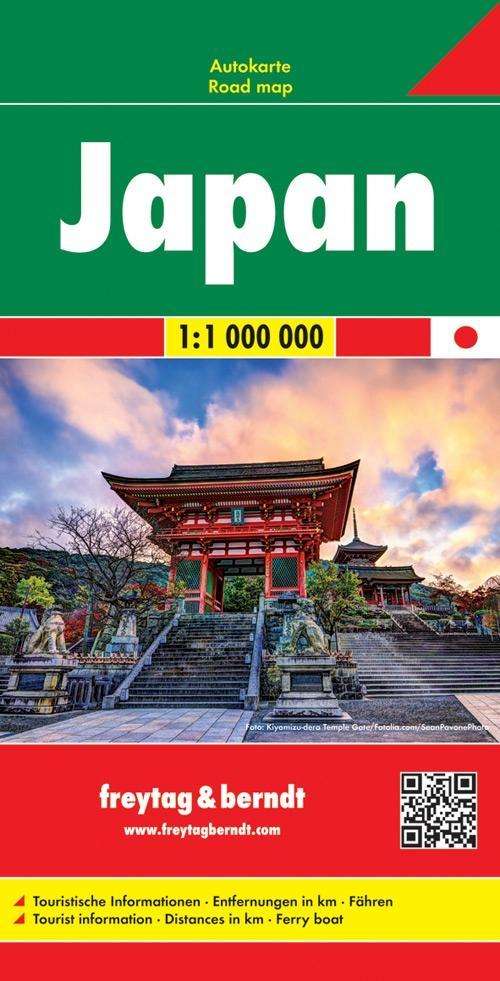 Japan Road Map 1:1 000 000 - Freytag & Berndt - Boeken - Freytag-Berndt - 9783707913873 - 1 april 2018