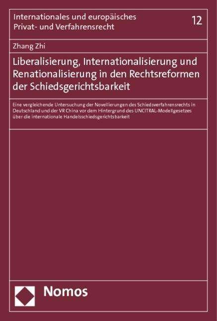Cover for Zhang · Liberalisierung, Internationalis. (Buch) (2012)