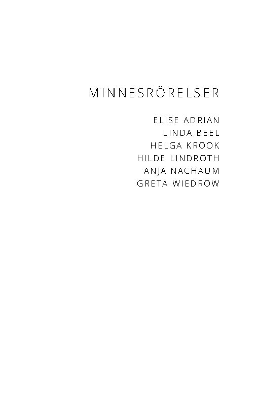 Cover for Nach · Minnesrörelser (N/A) (2015)