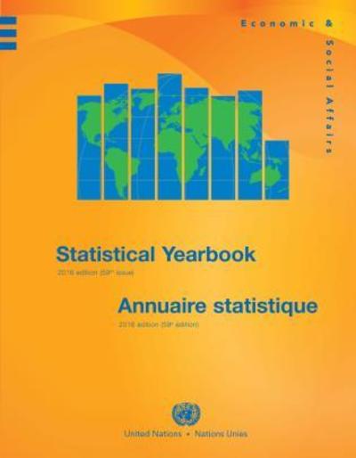 Cover for United Nations: Department of Economic and Social Affairs: Statistics Division · Statistical yearbook 2016: fifty-ninth issue (Hardcover Book) [59th edition] (2016)