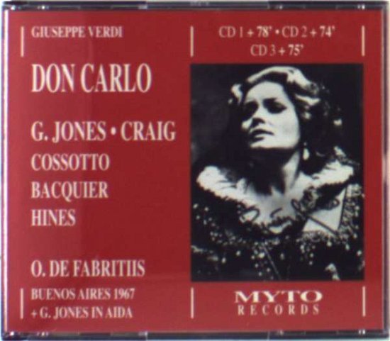 Don Carlo - Giuseppe Verdi - Musikk - MYTO - 0608974502874 - 10. november 2003