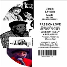Cover for Dekker, George / Winston Reedy/Aj Franklin · Passion Love (7&quot;) (2023)