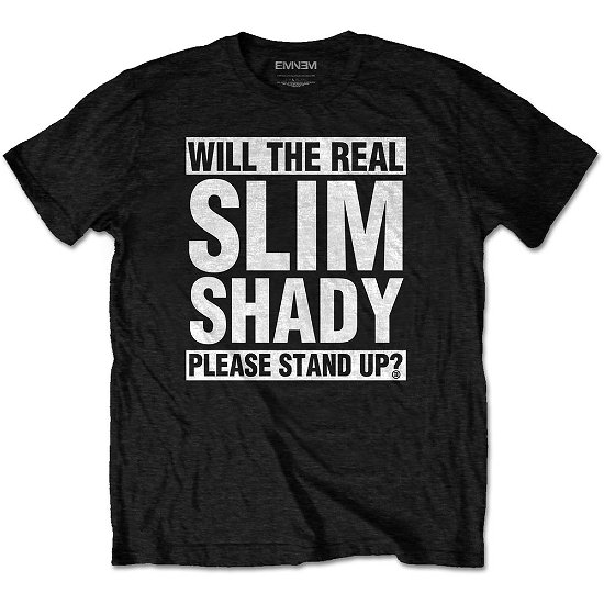 Cover for Eminem · Eminem Unisex T-Shirt: The Real Slim Shady (T-shirt) [size M] [Black - Unisex edition]
