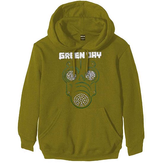 Green Day Unisex Pullover Hoodie: Green Mask - Green Day - Merchandise -  - 5056561018874 - 