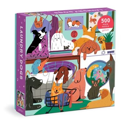 Cover for Galison · Laundry Dogs 500 Piece Puzzle (SPIEL) (2022)